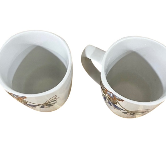 Corelle Coordinates Square COCOA BLOSSOM 12oz Porcelain MUG / CUP Asian Set of 2 - Picture 3 of 6